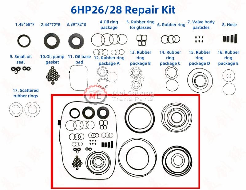 Professional 6HP26 Transmission Repair Kit for BMW